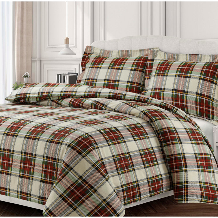 Millwood Pines Monahan Flannel Duvet Cover Set & Reviews Wayfair